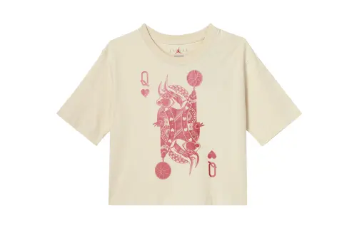 Jordan Drop Shoulder Sleeve T Shirt Women's Light Yellow