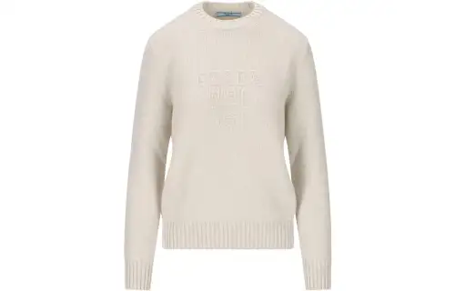 PRADA Logo Inlay Crewneck Jumper