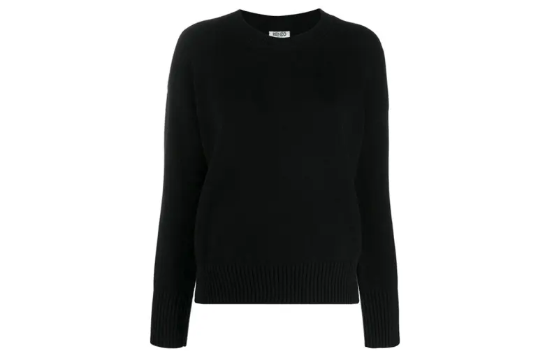 KENZO Sweaters Women's Black Crew Neck Thickened Other