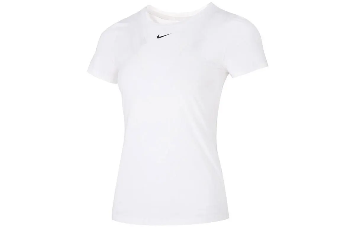 Nike Women'ss Dri-FIT One Sporty Fitted Crewneck T-Shirt White