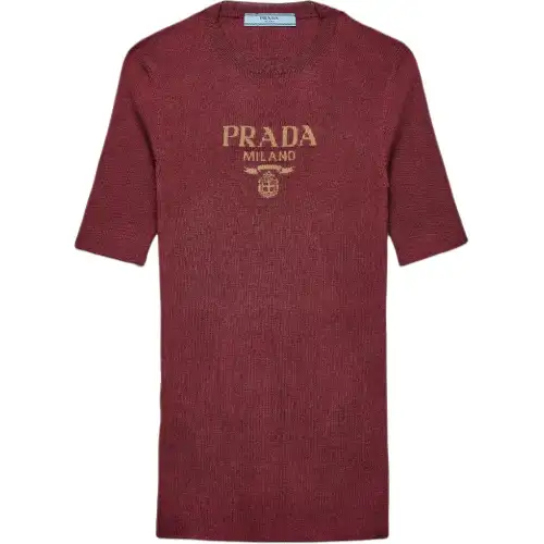 PRADA Silk Crew neck Top
