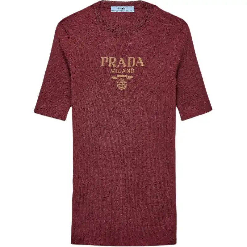PRADA Silk Crew neck Top