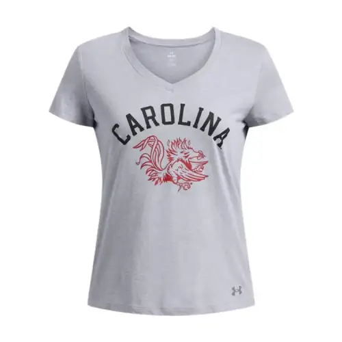 Under Armour Performance CottonCollegiate T Shirt Women's Gray