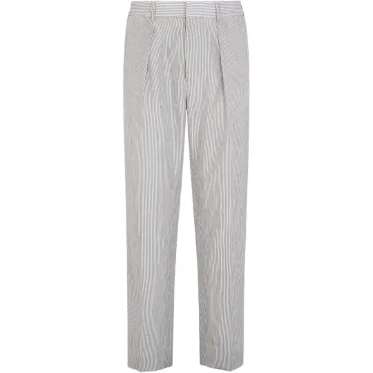 Fendi tapered-leg striped trousers