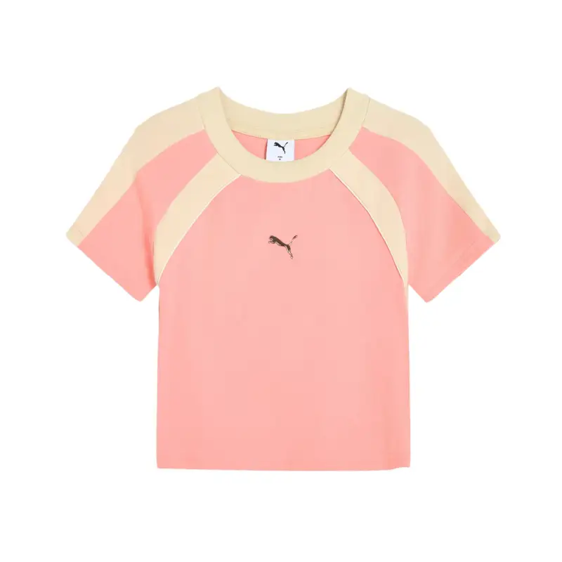 PUMA DARE To Raglan Sleeve T Shirt Women's Peach Pink 18