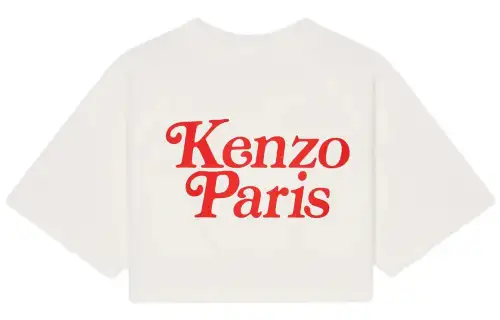 KENZO X Verdy Boxy Cropped T Shirt 'Off White'
