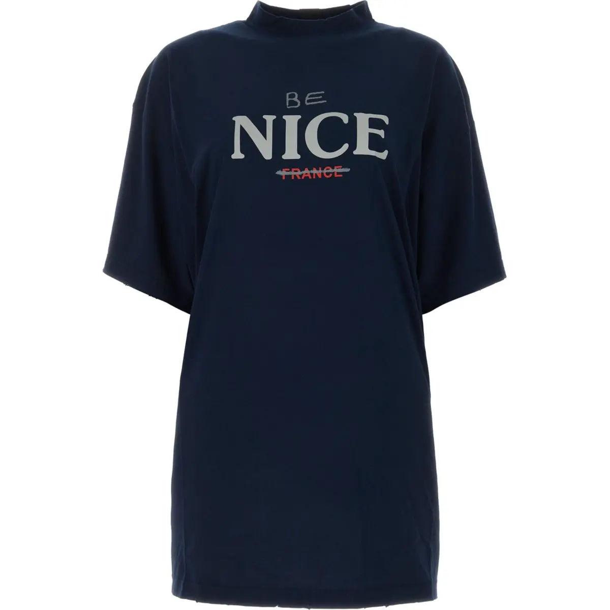 Balenciaga Be Nice Printed Oversized T-Shirt