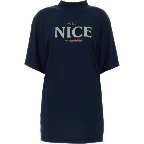 Balenciaga Be Nice Printed Oversized T-Shirt