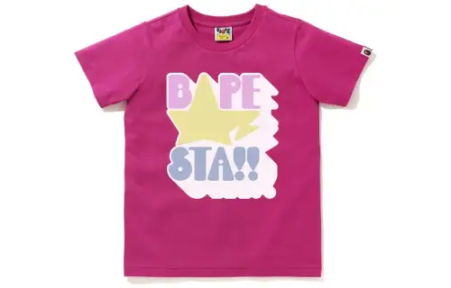 A BATHING APE T Shirts Women's Crew Neck Moderate Straight Fit