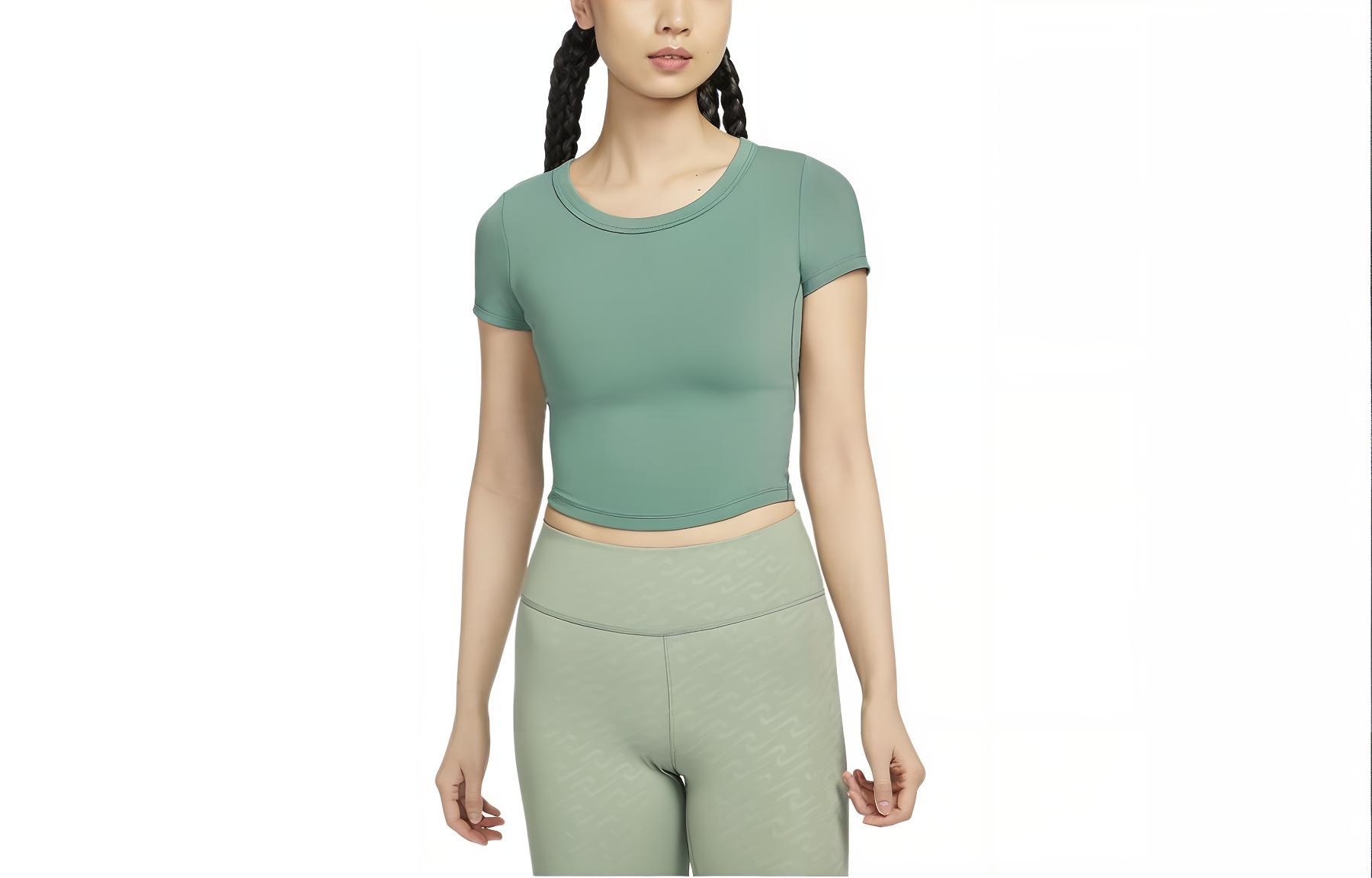 Nike One Fitted Crop Top Women's Coastal Blue/Black