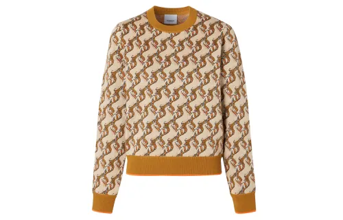 Burberry Sweaters Women's Beige Crew Neck Moderate Other