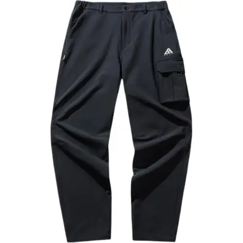 Anta Outdoor Collection Comfortable Casual Minimalist Style Straight Fit Loose Fit Thickened And Fleece Lined