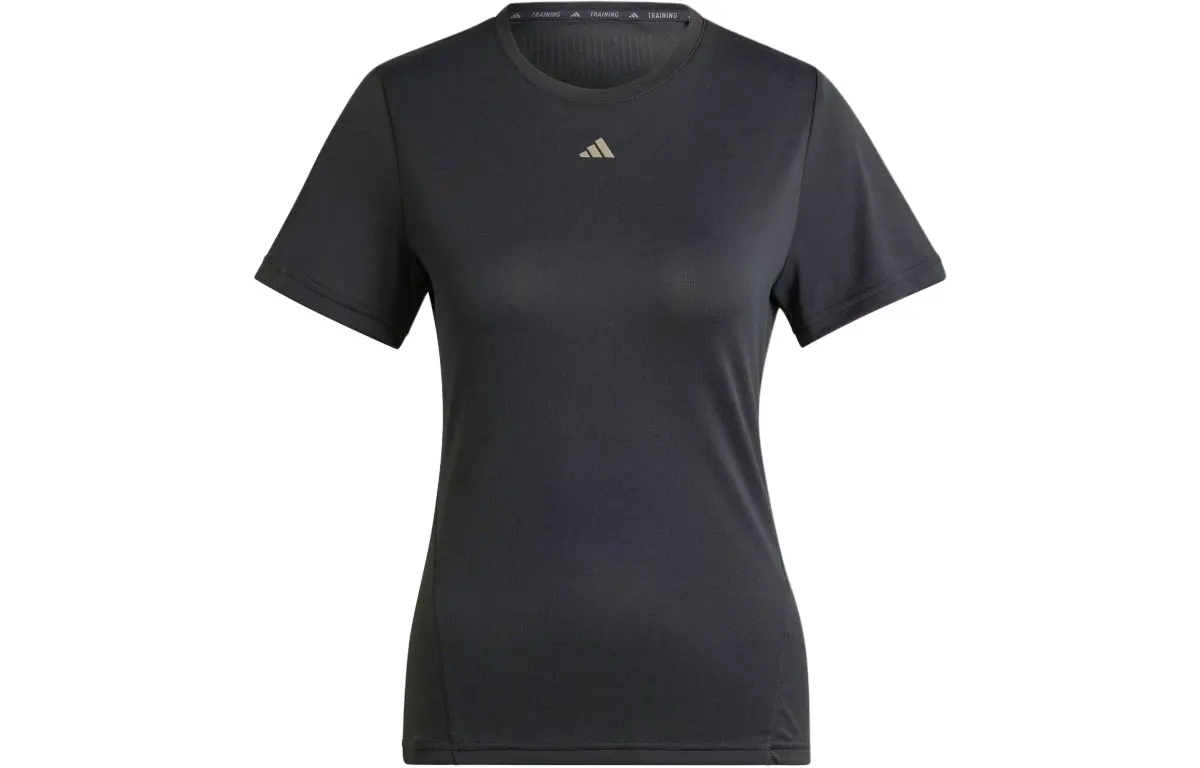 Adidas HIIT T-Shirts Women's Black Crew Neck Moderate Straight Fit