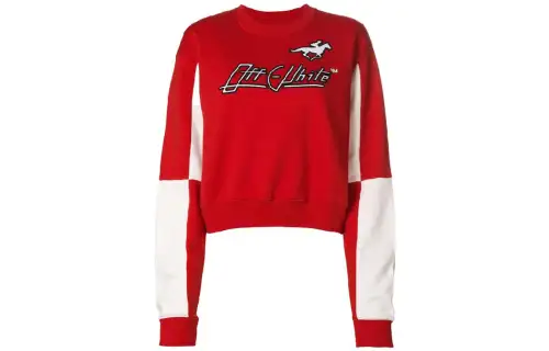 OFF WHITE Sweaters Women's Red Crew Neck Moderate Other