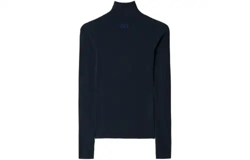 OFF-WHITE OFF-logo High Neck Long-Sleeved Jumper