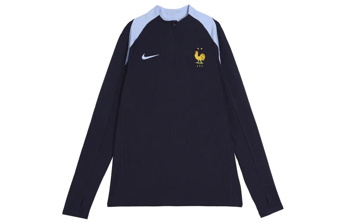 Nike France National Team Soccer Jersey Men's Aged Black Blue
