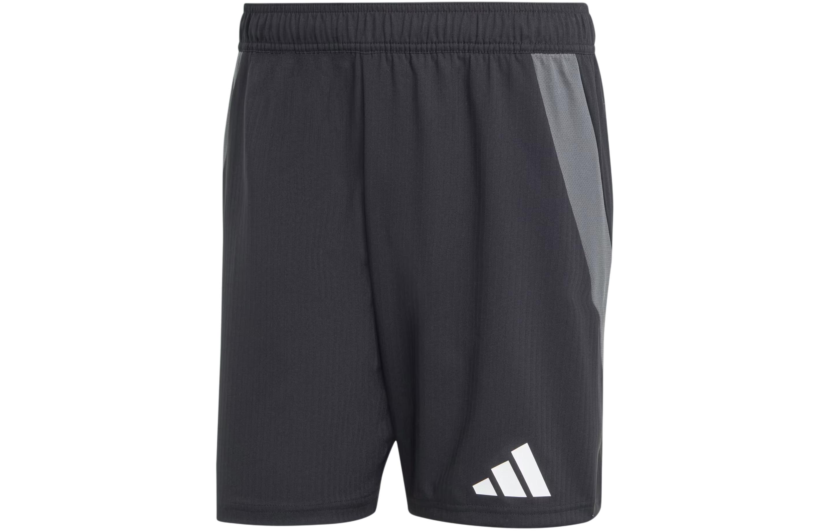 Adidas Tiro 24 Competition Match Shorts Color Block Logo Elastic Waist Straight Leg Football Pants Men's Black