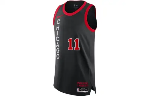 Nike NBA DeRozan Bulls 23-24AU player version embroidered basketball jersey men's black