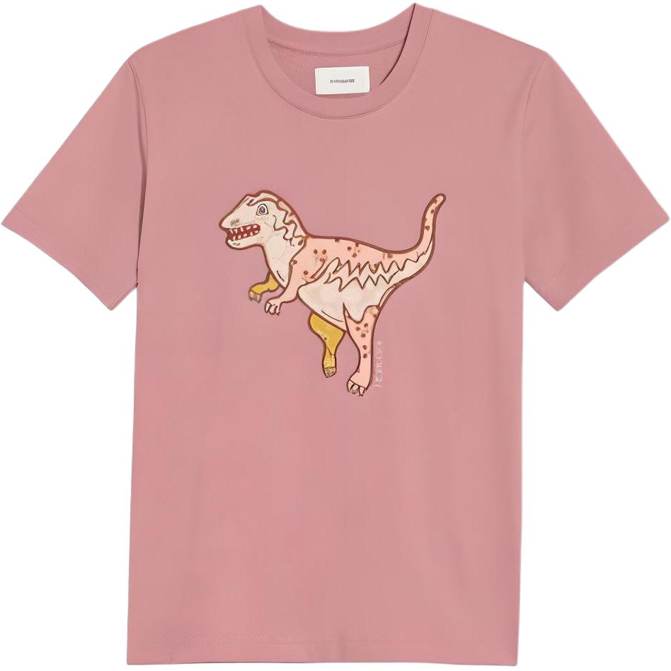 Женская футболка COACH Cartoon Print Tee (розовая)