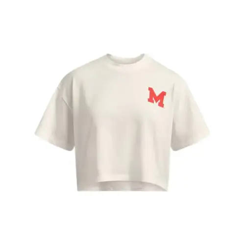 Under Armour GamedayCollegiate Drop Shoulder Sleeve T Shirt Women's Beige