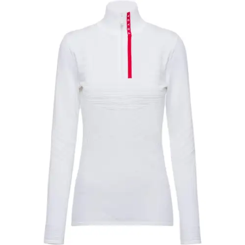 PRADA T Shirts Women's White Turtleneck