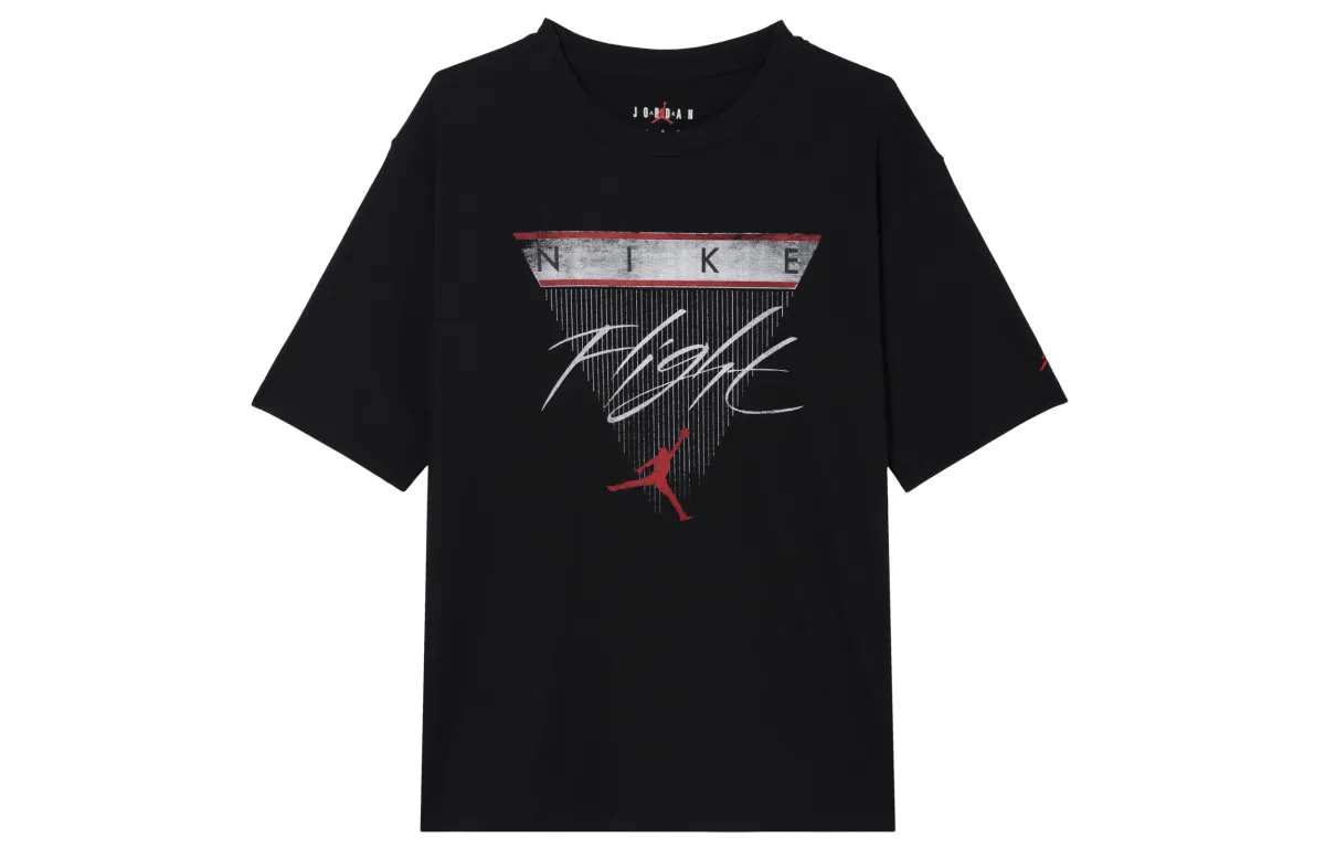 Jordan Drop Shoulder Sleeve T Shirt Women's Black