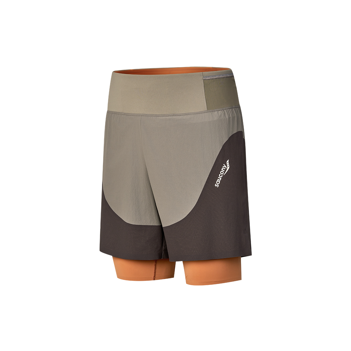 Saucony Running Shorts Men’s Pure Gray Coffee