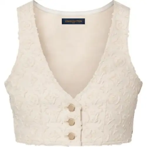 LOUIS VUITTON Monogram Fil Coupé Crop Top
