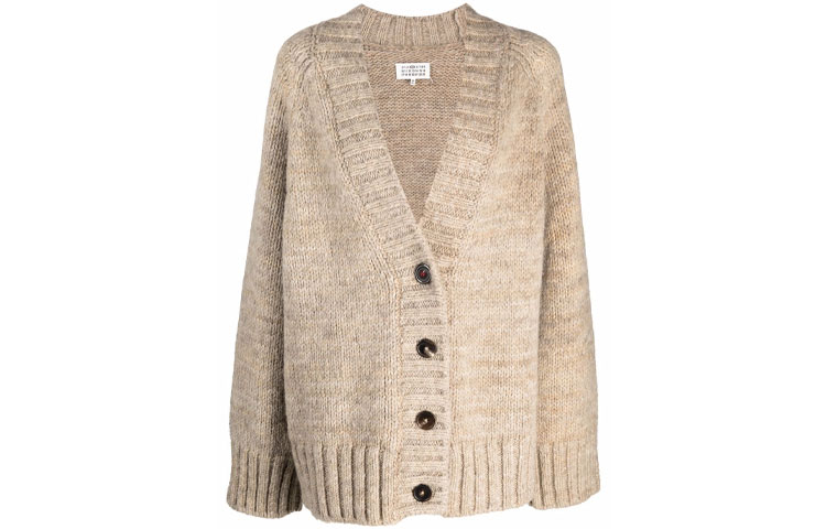 Maison Margiela Oversized Alpaca Wool blend Cardigan