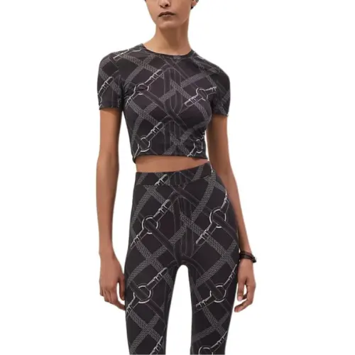 HERMES Regular T Shirt Women's Charcoal Brown