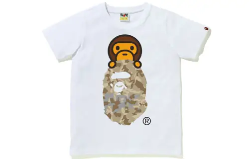 A BATHING APE T Shirts Women's Crew Neck Moderate Straight Fit