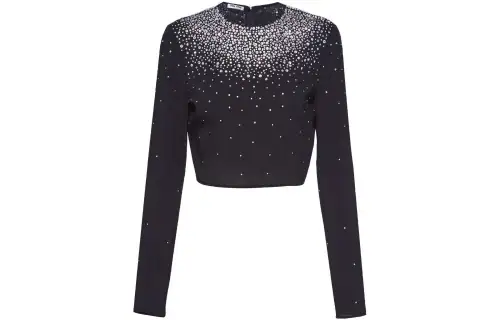 MIU MIU T Shirts Women's Black Crew Neck
