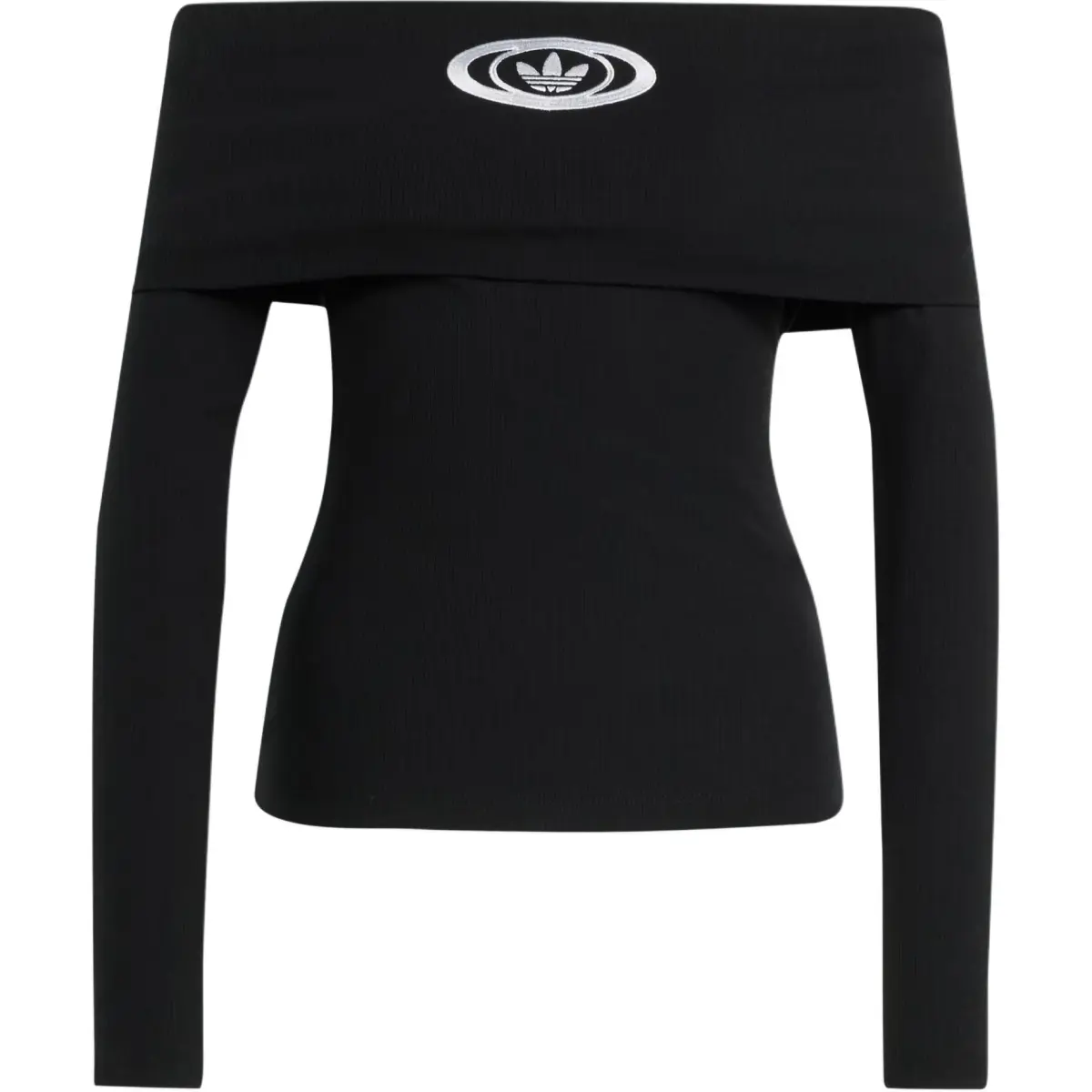 Adidas Women's Off Shoulder Long Sleeve Top Black