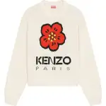 KENZO Boke Flower Logo Intarsia Crewneck Jumper