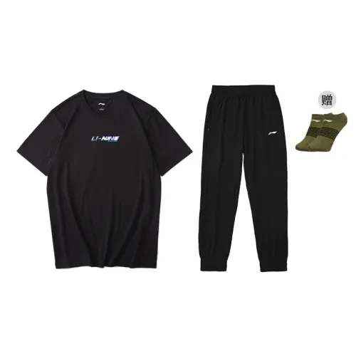 Li Ning Casual Sportswear Men's Crew Neck Moderate