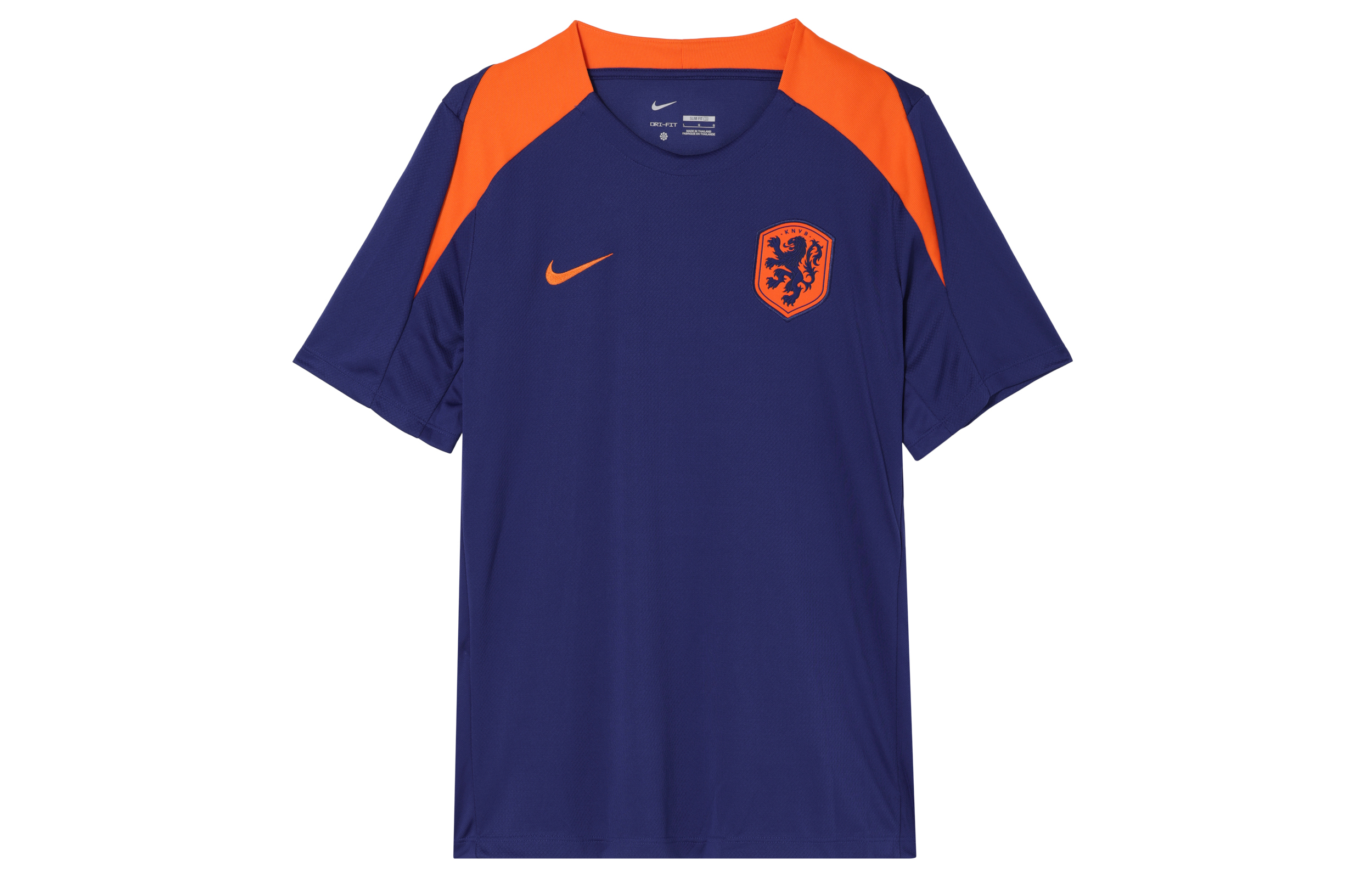 Nike Netherlands Strike Soccer Jersey Men’s Dark Royal Blue/Safety