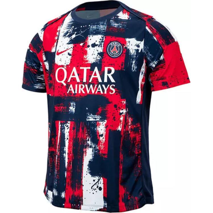 Nike Paris Saint Germain Academy Pro Home Men’s Nike Dri FIT Soccer Pre Match Short Sleeve Top
