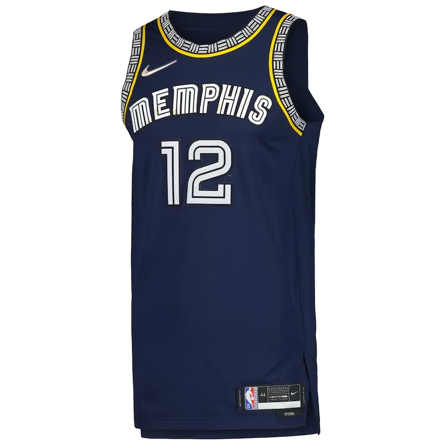 Nike Ja Morant Memphis Grizzlies Size 12 Basketball Jersey Unisex Marine Blue
