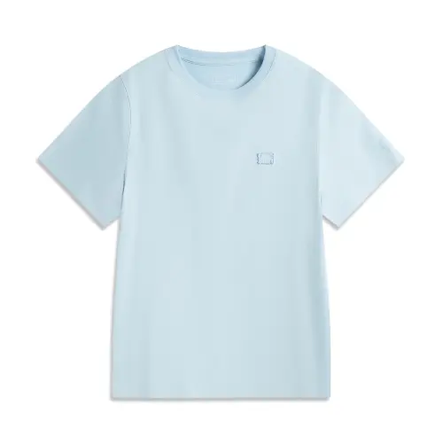 Li Ning Sports Life Collection T Shirt Women's Spring Blue
