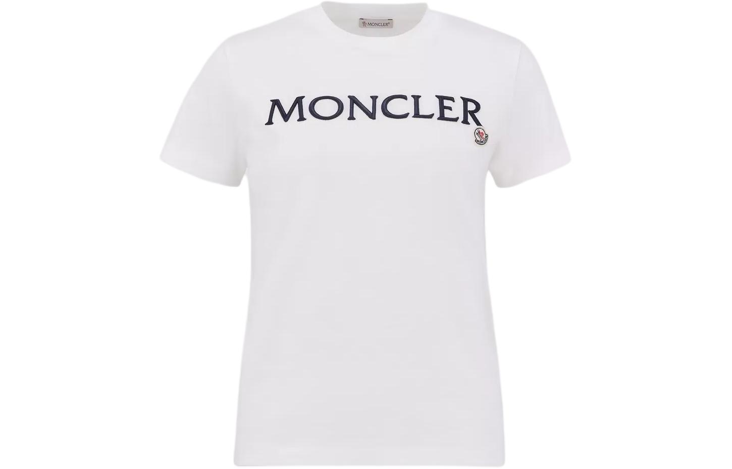 Женская футболка Moncler (белая)