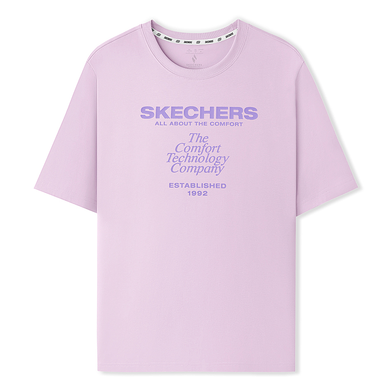 Женская футболка Skechers (розовая)