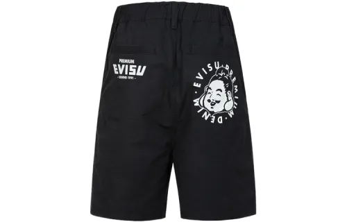 EVISU Casual Shorts Men's Black Moderate