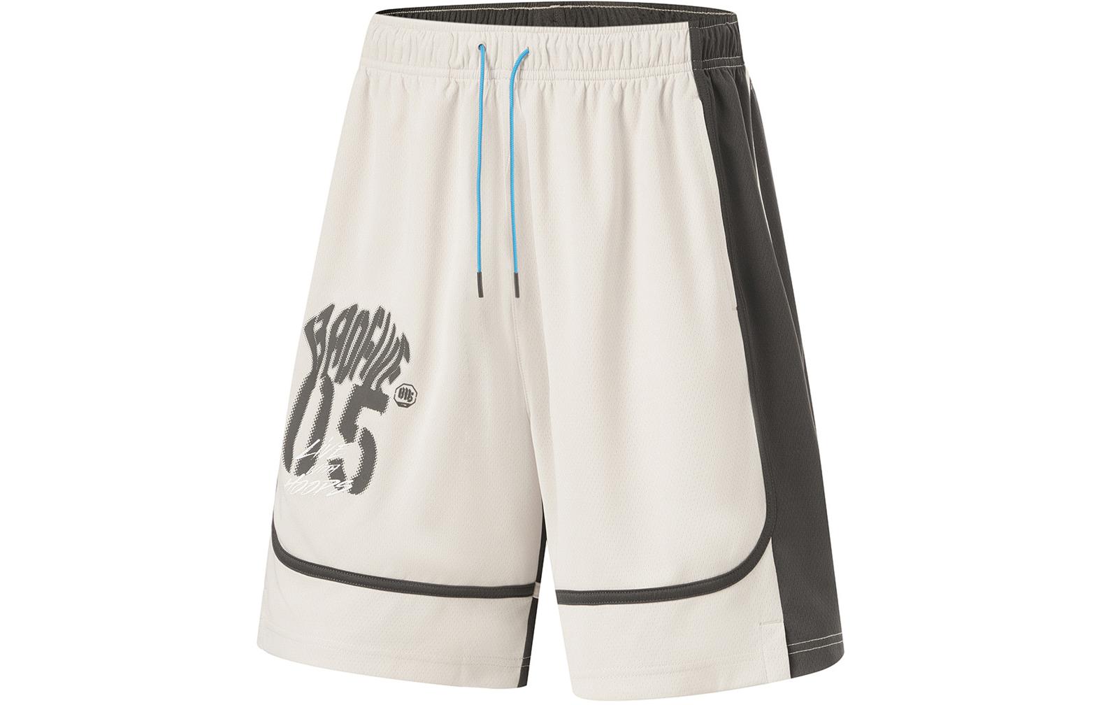 Li Ning Basketball Collection Basketball Shorts Men’s Sand Gravel Gray