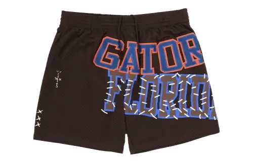 Travis Scott X Mitchell & Ness Florida Gators Basketball Shorts