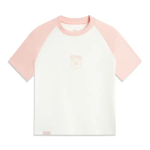 Li Ning x GUGONG,LIANMINGKUAN China Culture Collection T Shirt Women's Pink