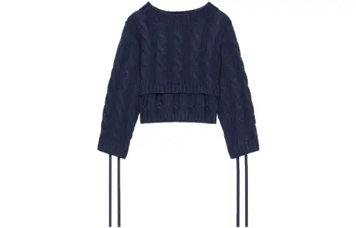 【Previous Season】cropped knitted top