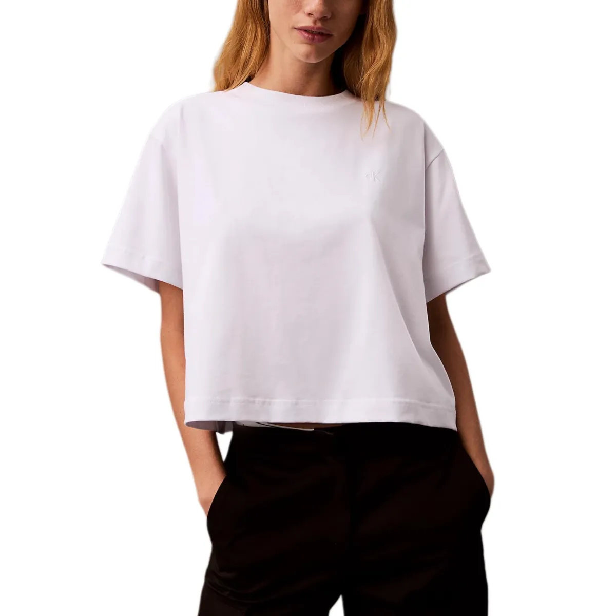 CALVIN KLEIN T-Shirt Women's Bright White Europe Version