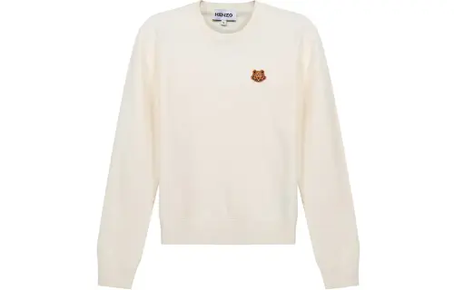 KENZO FW20 Loose Fit Sweater Women's Beige Yellow