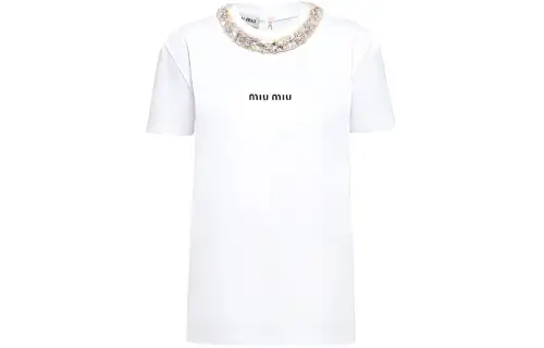 MIU MIU FW22 Regular T Shirt Women's White