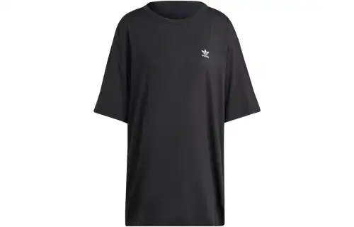 Adidas Originals Drop Shoulder Sleeve T Shirt Women's Black